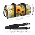 thumbnail image 4 of XMXT Unisex Large Sports Tote Gym Bag for Women, Beautiful Sunflower Watercolor Weekenders Bags Travel Bag, 4 of 8