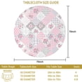 thumbnail image 3 of Pioneer Flower Floral Print Pattern Round Tablecloth 60 X 60 Inch, Wrinkle Resistant Wipeable Table Cloth for Kitchen Dining Picnic Patio Party, 3 of 6