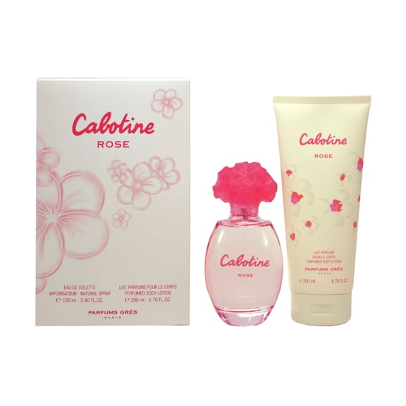 Parfums Gres Cabotine Rose 3.4oz EDT Spray, 6.76oz Perfumed Body Lotion 2 Pc Gift Set