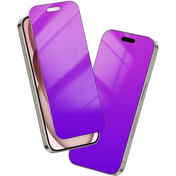 xixishop 2 Pack Gradient Privacy Screen Protector for iPhone 15 Tempered Glass for iPhone15 6.1inch Anti-Spy Private Glass Film Anti-Blue Light Bubble Free Anti-Scratch Full Coverage Case Friendly
