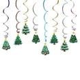 thumbnail image 1 of Christmas Tree Design Pendant Hanging Swirl Ceiling Pendant Colorful Spiral Streamers Hanging Whirls Christmas Party Decorations Layout Props, 1 of 9