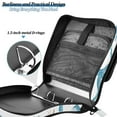 thumbnail image 5 of 3 Ring Zipper Binder with Shoulder Strap Waterproof Trapper Keeper 2 Inch D-Ring 500 Sheets Capacity Winter Tree Plants, 5 of 7