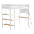 thumbnail image 1 of Coaster Lit Mezzanine de Style Transitionnel en Acier à 3 Tablettes pour Poste de Travail Simple sur Campus, Blanc, 1 of 8