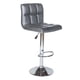 thumbnail image 1 of Banco Alto Aéron Gris PU con Respaldo | Banco para Barra Cocina o Bar Moderno Terzetto, 1 of 2