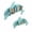 Blue, variant on ELLEGNT 2 PCS Cloud Floating Shelves - Cute Corner Bookshelves with Compartments for Nursery White
