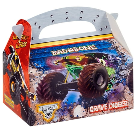 Monster Jam Party Supplies 4 Pack Favor Box Walmart Com