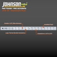 thumbnail image 2 of Regla Johnson J118 de aluminio de 46 cm, plateada, 2 of 2