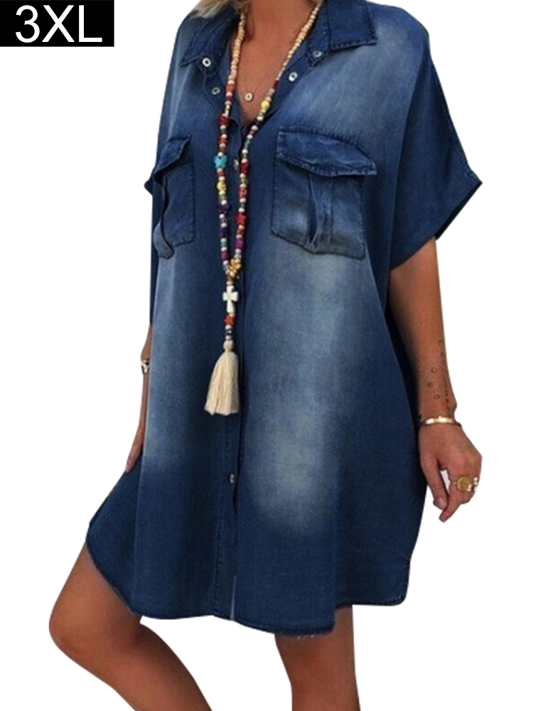 retro denim dress