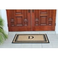 thumbnail image 3 of A1HC Natural Rubber & Coir Flocked Doormat, 30x48, Monogrammed Door Mat For Front Door, Anti-Shed Treated Durable Mats for Entrance, 3 of 8