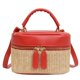thumbnail image 1 of Hugtrwg Bolso para Mujer Bolso Playa para Mujer Bolsos Tejidos Caja Bolso (Rojo), 1 of 8
