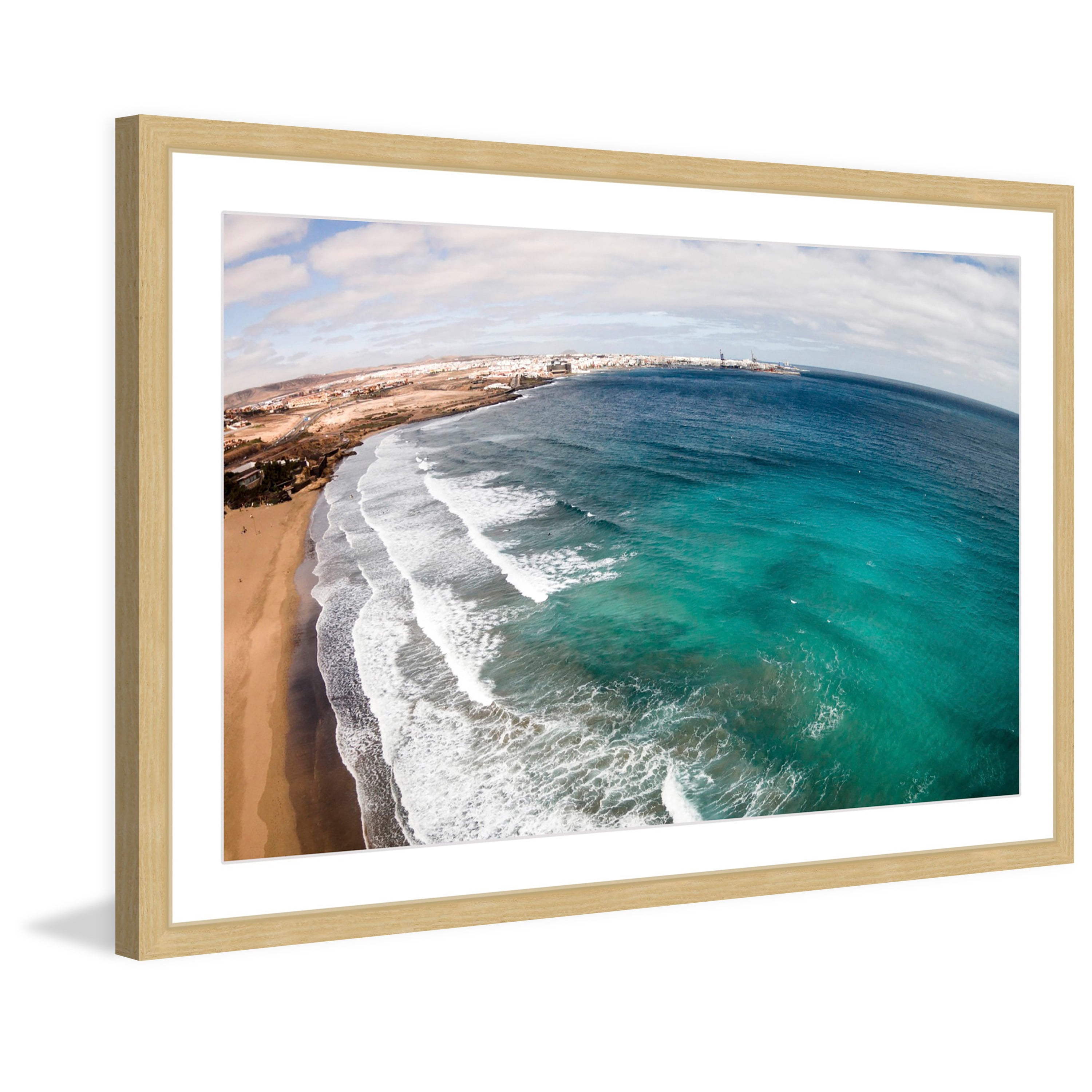 Marmont Hill "Wave after Wave" by Karolis Janulis Framed Painting Print
