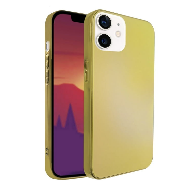 Golden Reflective Back Case for iPhone 11 & 12 Series