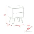 thumbnail image 7 of Dtwnek 2 Drawer Beside Table Nightstand for Home Living Room Office, Black, 7 of 7