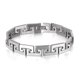 thumbnail image 1 of Pulsera de acero inoxidable para hombre con diseño de eslabones geométricos, 1 of 3