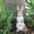 thumbnail image 4 of Easter Bunny Garden Figurine, Resin Courtyard Landscaping Decor, Cute Rabbit Outdoor Statue, Weatherproof Craft Ornament for Yard Patio Lawn Home Garden Festival Decor, 4 of 6