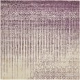 thumbnail image 1 of Unique Loom Tapis Carré de Transition Contemporain Del Mar, 8', Violet/ivoire, 1 of 2