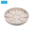 thumbnail image 3 of Uxcell Plant Pot Saucers 7.5 Inch, 3 Pack Plastic Round Plant Pot Flower Drip Tray, White, 3 of 6