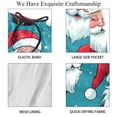thumbnail image 4 of luoweisi Men's Beach Shorts Quick Dry Swim Trunks with Mesh Lining Christmas Santa Claus M, 4 of 5