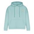 thumbnail image 4 of Timoontee Men's Casual Hooded Sweatshirts Loose Long Sleeve Trendy Animal Graphic Hoodies Fall Winter Lightweight Solid Kangaroo Pocket Warm Coat Light Blue L, 4 of 4
