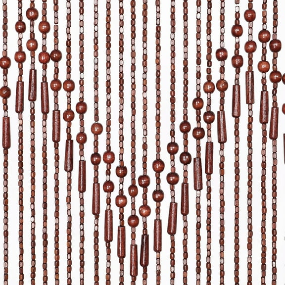 ANMINY Hanging Room Divider Hippie Curtain for Hallway Natural Bamboo Window Treatment Sheerness Curtains, 35.5" x 75"