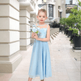 thumbnail image 2 of Sunny Fashion Girls Dress Pastel Blue Chiffon Sequin Wedding Concert Ballet Maxi Elegant Pageant 10 Years, 2 of 6