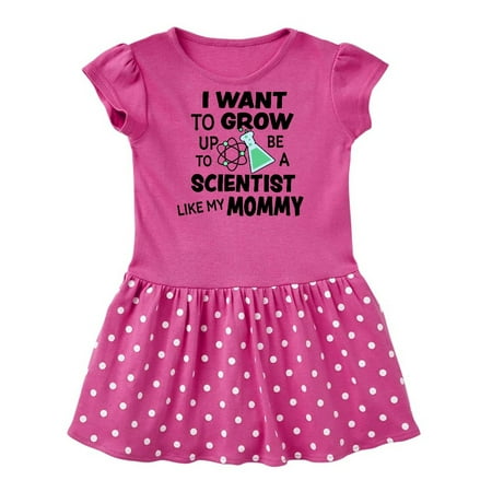 

Inktastic I Want To Grow up To Be a Scientist Like My Mommy Gift Baby Girl Dress