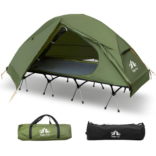 Tienda de campaña elevada impermeable Night Cat para campamento individual