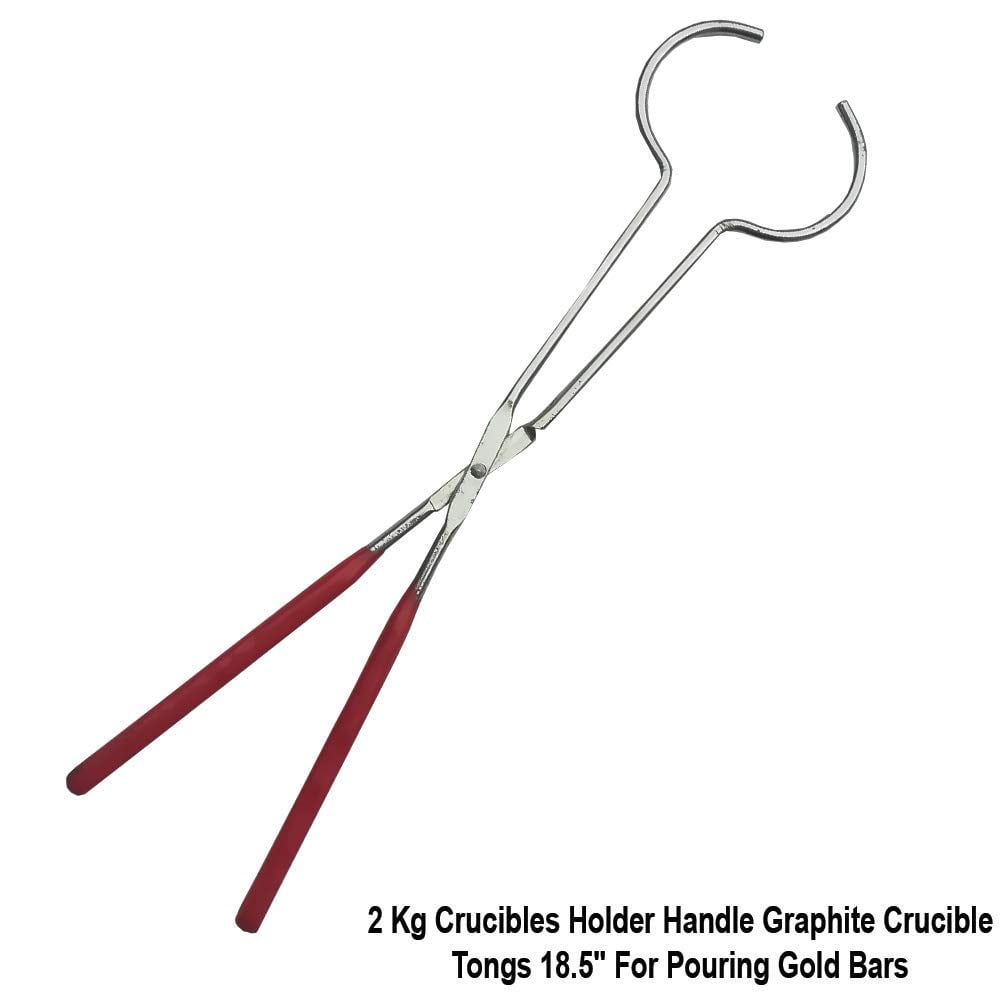 2 Kg Crucible Tongs for Graphite Furnace Crucibles for Melting Casting Refining Gold Silver Copper