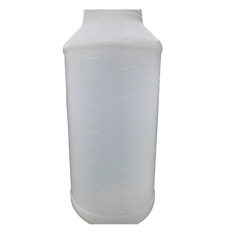 White 32 oz Empty Plastic Spray Bottle for Cleaning Solutions Measurements  2 Pack