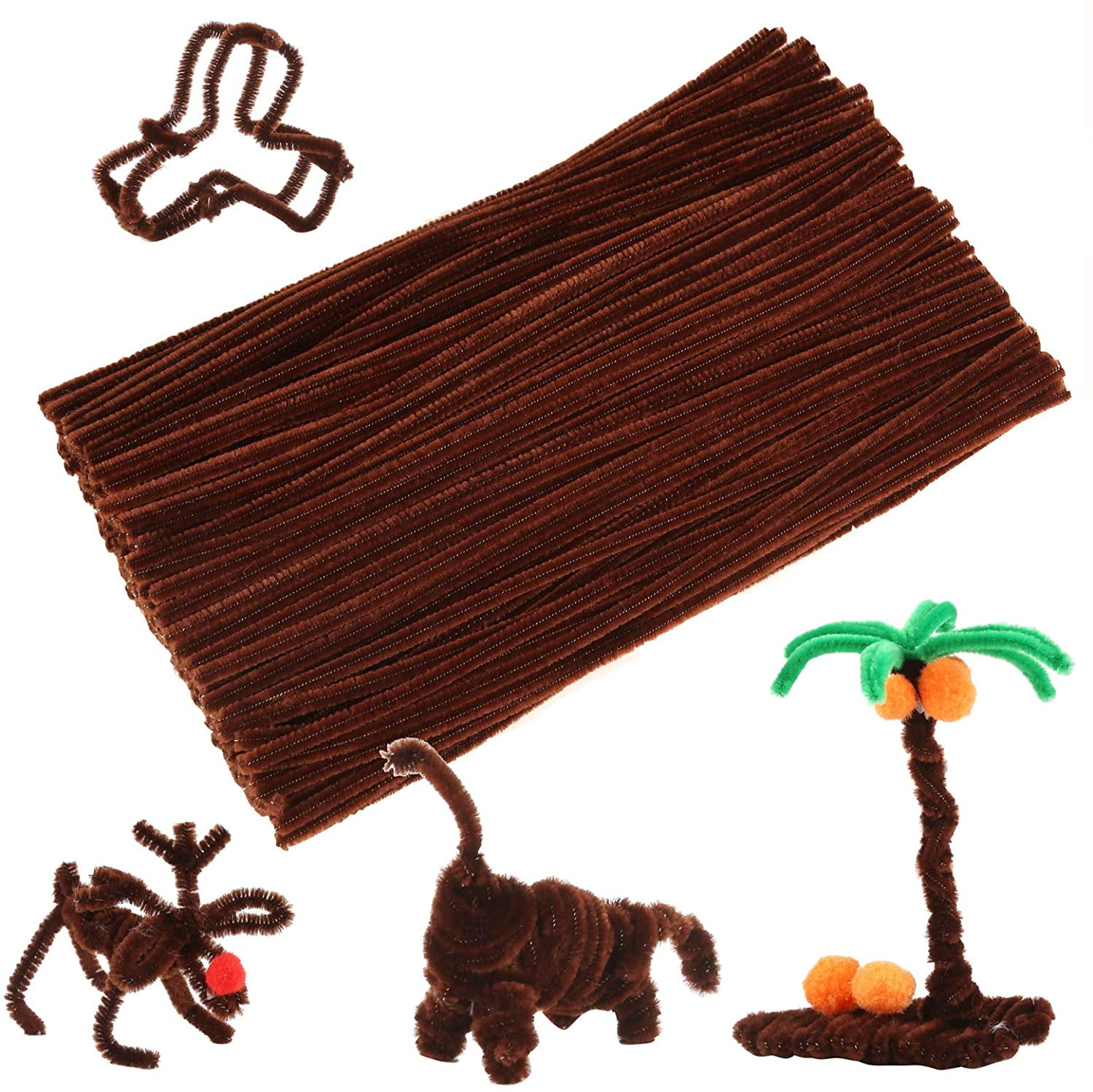 Générique Pipe Cleaners Craft, Chenille Stems, Colorful Art