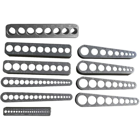 UPC: 0855683004070 | The Ultimate Big Gator Set – 10 Pc Set – V-DrillGuides & V-TapGuides – Standard & Metric Sizing