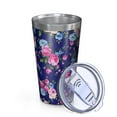 thumbnail image 2 of 16oz Tumblers Pioneer Flower Stainless Steel Vacuum Insulated Double Wall Travel Tumbler Cups Mug with Lid and Straw,Cleaning Brush for Coffee,Tea, 2 of 4