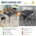 thumbnail image 6 of IDEALHOUSE 3 Piece Folding Kids Table and Chairs Set, Children Activity Table and Chairs Set for Dining Room,Daycare,Classrooms, 6 of 9