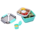 thumbnail image 2 of Boîte à Lunch Étanche Bento avec Récipient à Vinaigrette 3 Compartiments pour Salades et Collations, Boîte à Lunch Micro-Ondes, 2 of 4