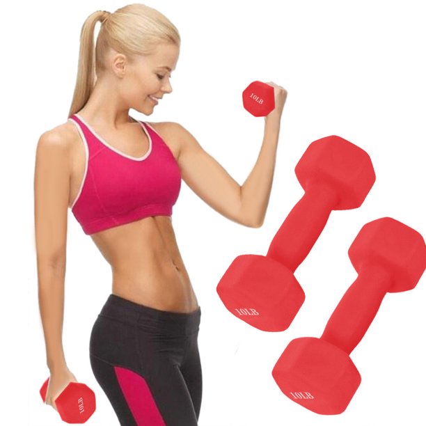 10 Lb Dumbbell Set Walmart Com