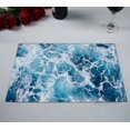 thumbnail image 2 of EREHome Napperon en Mousse sur la Mer Bleue Tapis de Table Tapis de Tasse 12x18 Pouces, Ensemble de 2, 2 of 2