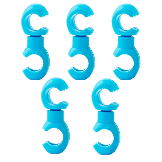 Yuarrent 5 piezas de accesorios para bicicletas, convenientes líneas simples, almacenamiento de tubos de plástico, contenedores, suministros Ciclismo Azul