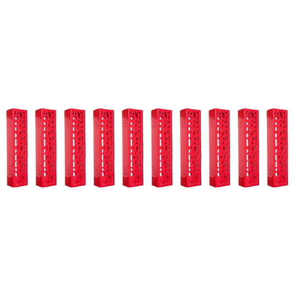 Matsuzay Cajas clásicas de almacenamiento de 10 Uds., caja de postre de galletas Macaron, paquete de reunión Gaine para Navidad, regalo del Herramientas y accesorios para hornear Rojo