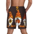 thumbnail image 2 of Lsque Mens Swim Trunks Fall Gnomes Pattern - Bathing Suit Compression Liner - Beach Swim Shorts Swimwear - (S-3XL) - Stretch Quick Dry -, 2 of 9