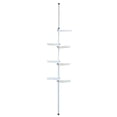 thumbnail image 6 of Adjustable 4-Tier Vertical Plant Stand with 6.3" ABS Plastic Trays – Rust-Resistant Steel Frame, Space-Saving Corner Storage for Home & Garden, 6 of 10