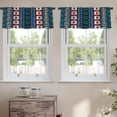 thumbnail image 2 of LALILO Kitchen Curtain Valance Tribal Ornament African Rod Pocket Window Curtain 52"x 18" Set of 2, 2 of 5