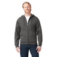thumbnail image 1 of Sudadera con capucha Dickies de polar con cierre completo, gris jaspeado oscuro, 3XL, 1 of 7