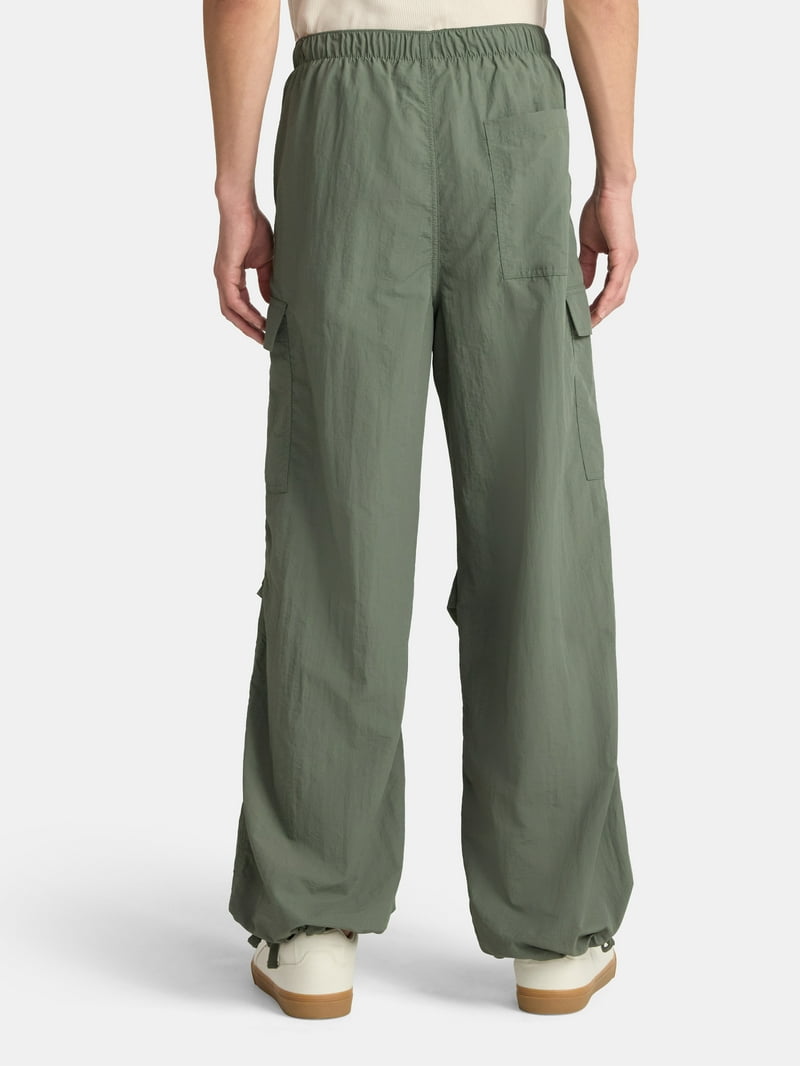 No Boundaries Nylon Parachute Cargo Pants, Men's & Big Men's