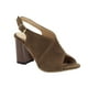 thumbnail image 2 of Sandalias de verano para mujer con tacones altos de cuero de microfibra de tela mate a la moda Wmkox8yii shjk6781, 2 of 9