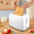thumbnail image 1 of DPTALR Retro Toaster 2 Slice With 6 Functions Stainless Steel Features Removable Crumb Tray Under Base Cord Storage White, 1 of 9