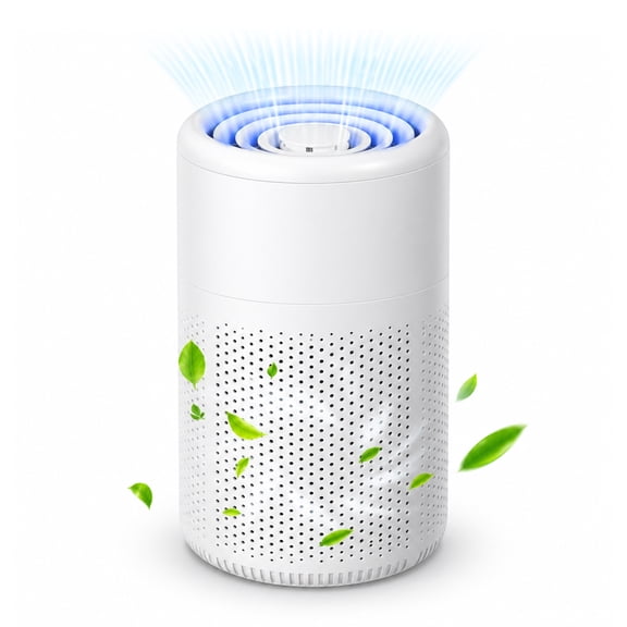 Small Air Purifier, Smoke Removal Purification, USB Powered Air Cleaner for Bedrooms, Pet Rooms, Living Rooms & Small Spaces