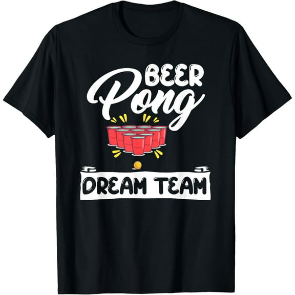 Beer Pong Drinking Team Party Funny Birthday Summer Holiday T-Shirt