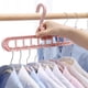 thumbnail image 2 of Perchero Apuakthei para ropa, perchas estándar para guardarropa, organizador de ropa que ahorra espacio, perchas con 9 orificios para secar y guardar, 4 piezas, rando, 2 of 6