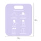 thumbnail image 4 of Tabla Plegable para Ropa Organizador Plástico Doblar Vestidos Uso Diario en El () Morado, 4 of 9