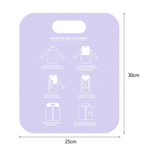 Organizador Carpeta de ropa Camisa Carpetas de ropa de almacenamiento de ropa (púrpura) Likrtyny Libre de BPA